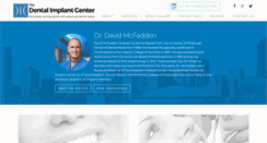 Desktop Screenshot of dentalimplantcenter.com