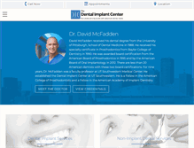 Tablet Screenshot of dentalimplantcenter.com