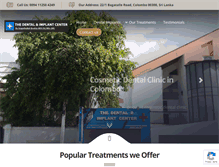 Tablet Screenshot of dentalimplantcenter.lk